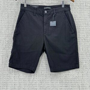 Monfrere Cruise Fit Chino Shorts Mens Size 30 Black Pockets NWT
